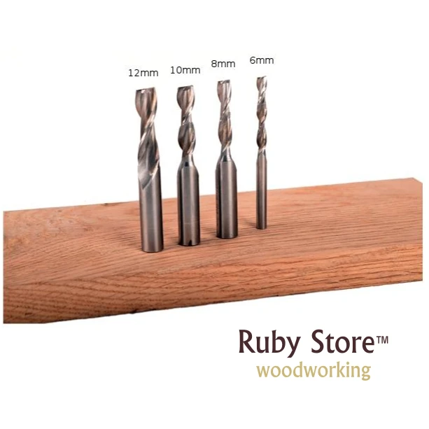 Set Of 4pcs 6 8 10 12mm Upcut Spiral Router Bit 1 2 And 1 4 Shank Router Bits Woodworking Router Bit Shapesbit Set Aliexpress