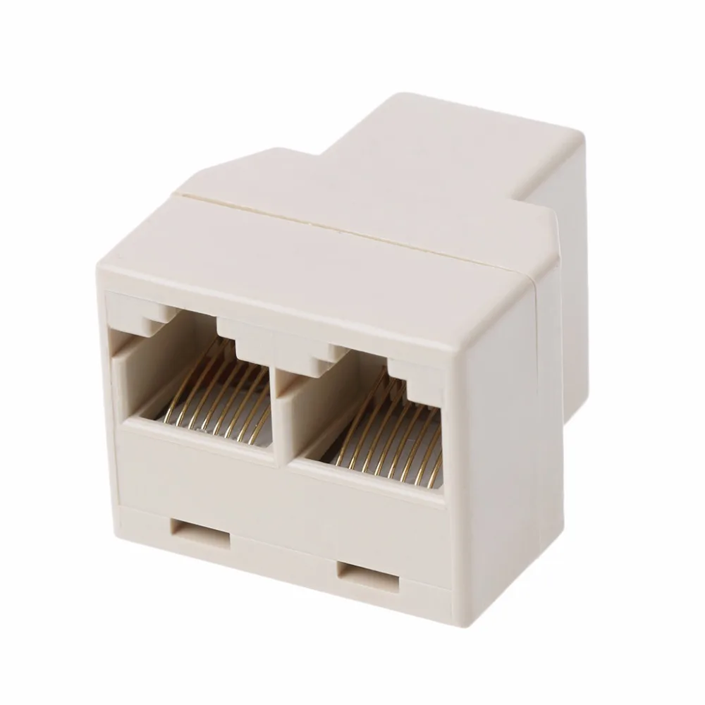 RJ45 CAT5 CAT5E сетевой Ethernet 1to2 коннектор адаптер