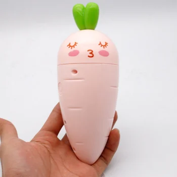

Table fan cartoon carrot cute handheld fan equipped with hanging rope portable practical lightweight suitable kids girls gift