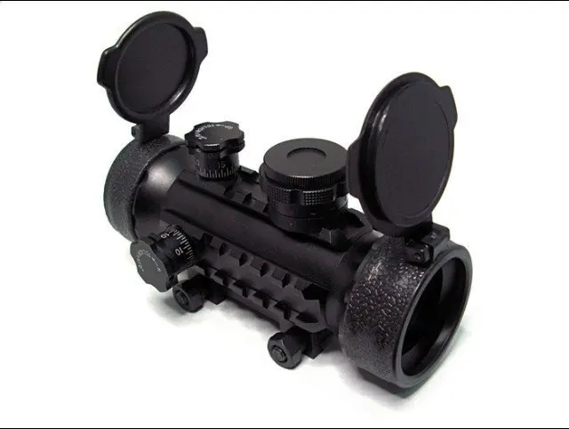 

Outdoor Tactical Hunting1x42 Red Green Blue Dot Assault Rifle Scope with Tri Weaver Rail Free Shipping