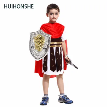 

HUIHONSHE Kids Ancient Roman Warriors Costume Prince Costume Boy Halloween Cosplay Party Costumes Performance Children
