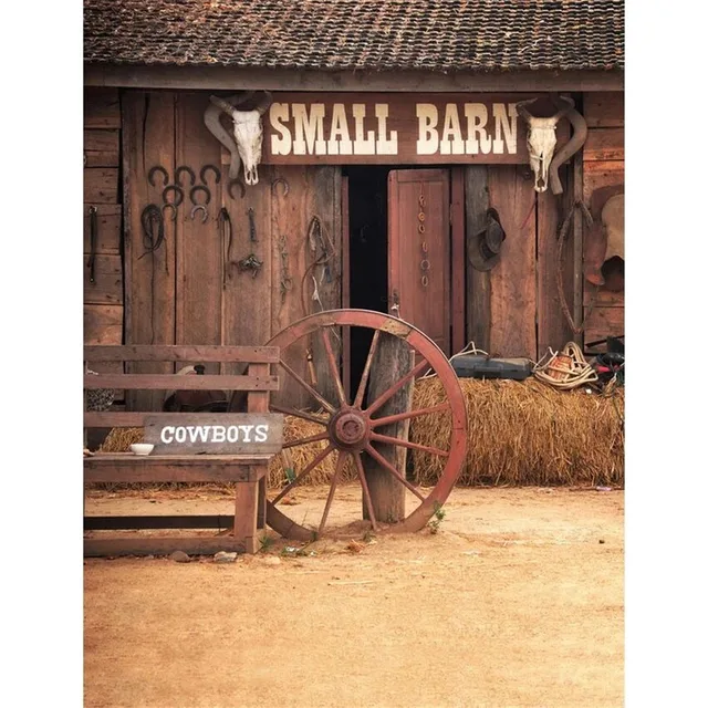 vintage small barn rustic backdrop photography wooden door mow