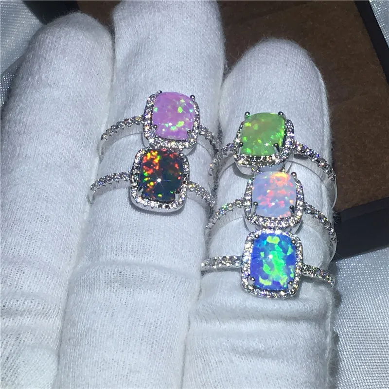 Fashion Anniversary ring Birthstone AAAAA cz Engagement Wedding Band Rings for women men White Gold Filled Party Finger Jewelry | Украшения