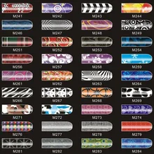 Новые Накладные ногти модный дизайн ногтей красивые наклейки для ногтей Фольга полосы на весь ноготь оберточная крышка 500 упаковок/партия