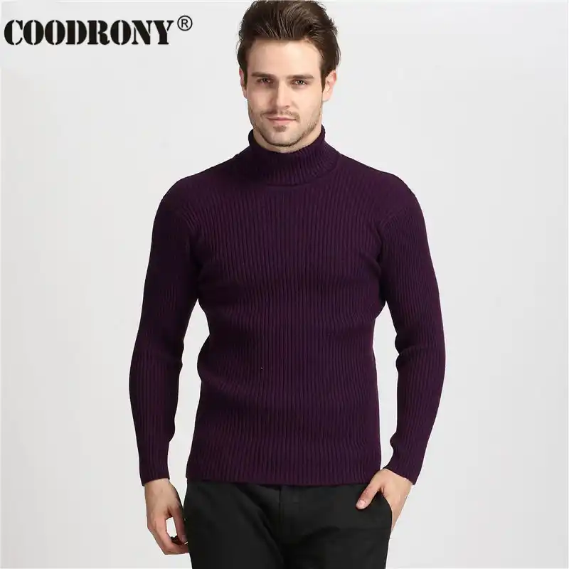 COODRONY Winter Thick Warm Cashmere Sweater Men Turtleneck Mens Sweaters Slim Fit Pullover Men Classic Wool Knitwear Pull Homme COODRONY Winter Thick Warm Cashmere Sweater Men Turtleneck Mens Sweaters Slim Fit Pullover Men Classic Wool Knitwear Pull Homme