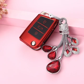 

Free Shipment TPU Key Case For Car folding car remote key case Volkswagen VW Magotan Passat B8 Skoda A7 WaterProof Key Bag