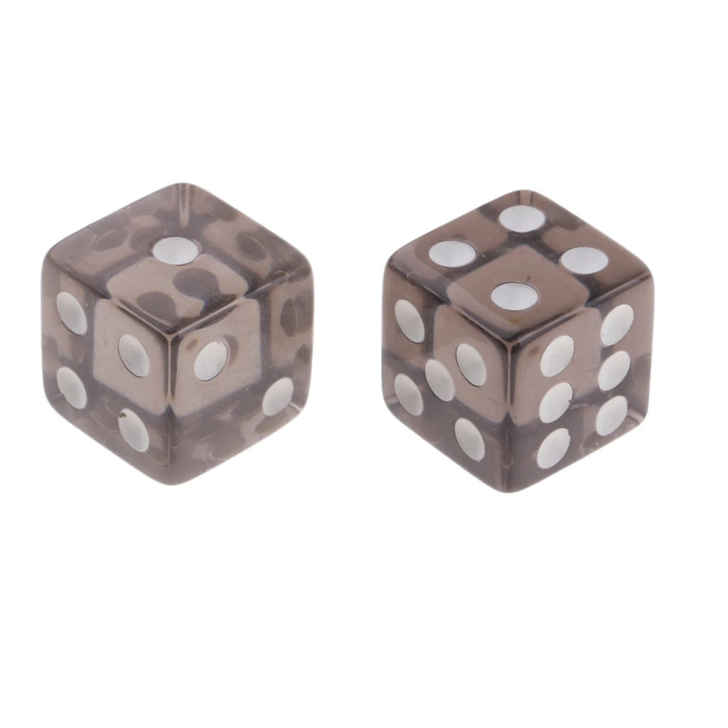 100pcs 6-sided Game Dice 15mm Dice for Board Games and Teaching Math Children Number Learning Teaching Camping Game