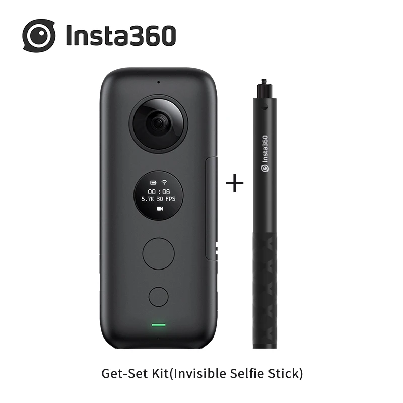 Insta360 ONE X camera 5,7 K видео 18 МП управление Фото время и перспектива правка на лету Совместимость с приложением Insta 360 ONE X - Цвет: Selfie Stick Kit