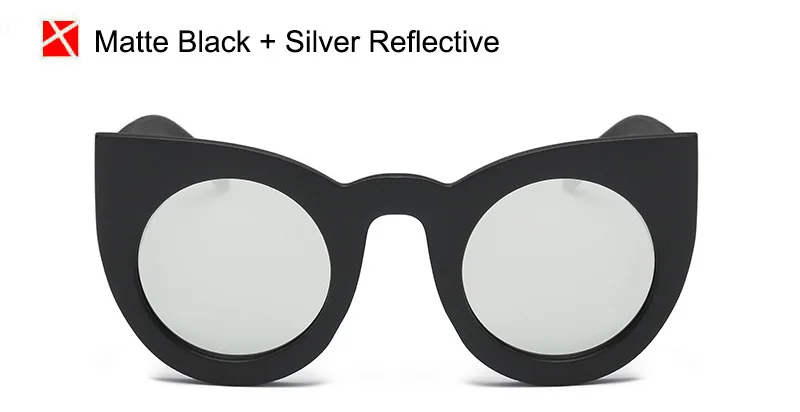 Matte Black Silver SHAUNA, 9 цветов, классические женские солнцезащитные очки Cateye, модные женские солнцезащитные очки с двойной оправой, градиентные/прозрачные линзы - Цвет линз: Matte Black Silver