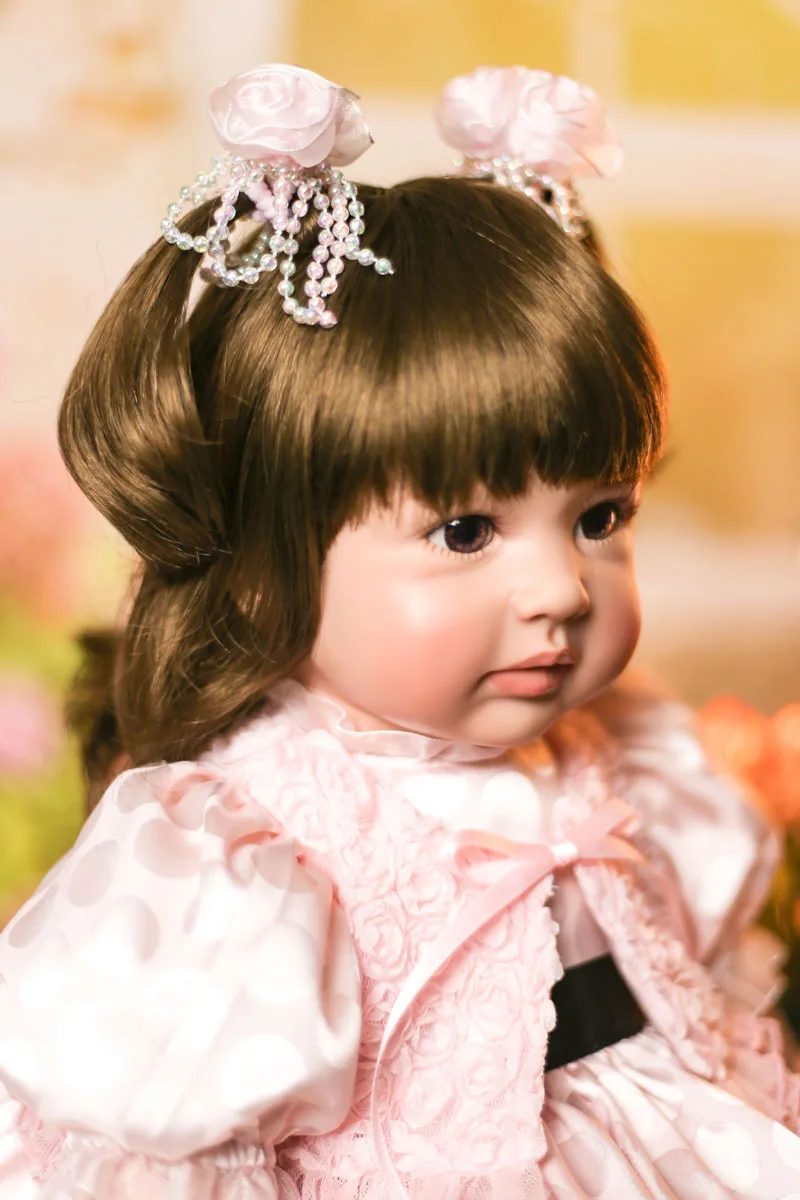 59 см мягкая силиконовая кукла для новорожденных девочек детские игрушки милые