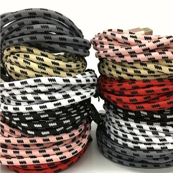 

300pcs 3M 10FT Aluminum Alloy Braided nylon Fabric USB 3.1 Type C Usb Charger Data cable For Samsung galaxy s8 s9 s10 lg