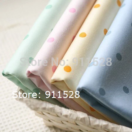

Icecream Color Polka Dot Printed 100% Cotton Twill Fabric for Quilting Patchwork, Children Bedding Tissue, Tilda Cloth