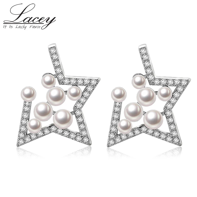 

2017 New natural pearl earrings,unique earrings for women muilt-beads fashion pearl Jewelry earrings 925 silver