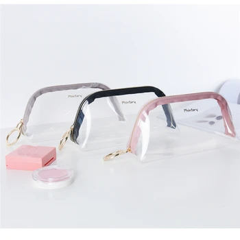 

Simple And Transparent Waterproof Travel Bag Brown Korean TPU Cosmetic Bag Out Travel Essential Storage Jelly Package