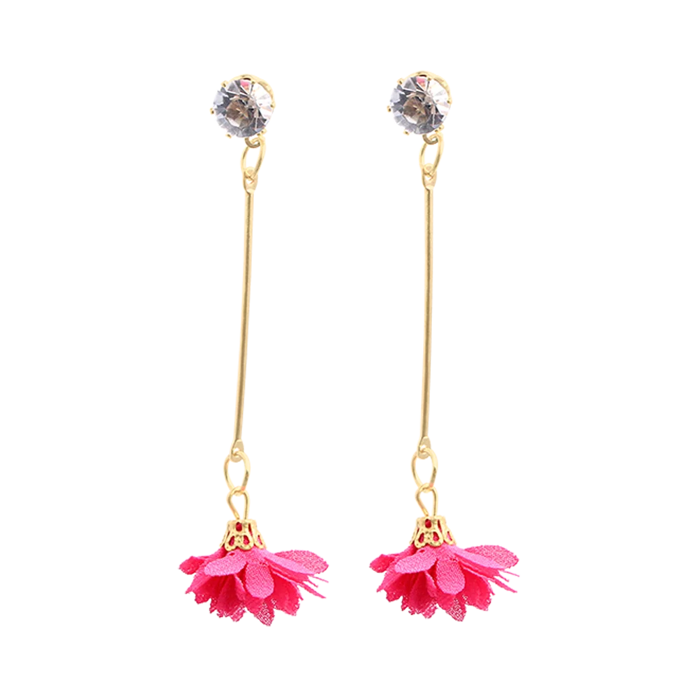 Fashion Vintage Tassel Earrings For Women Jewelry Crystal Long Dangle