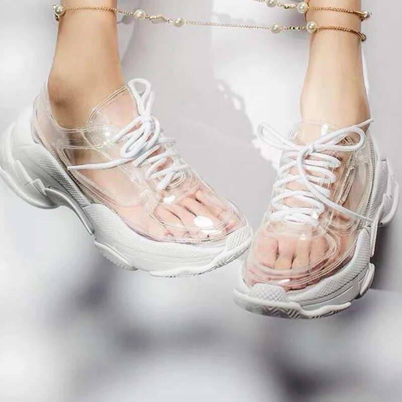 Clear sneakers Clearance