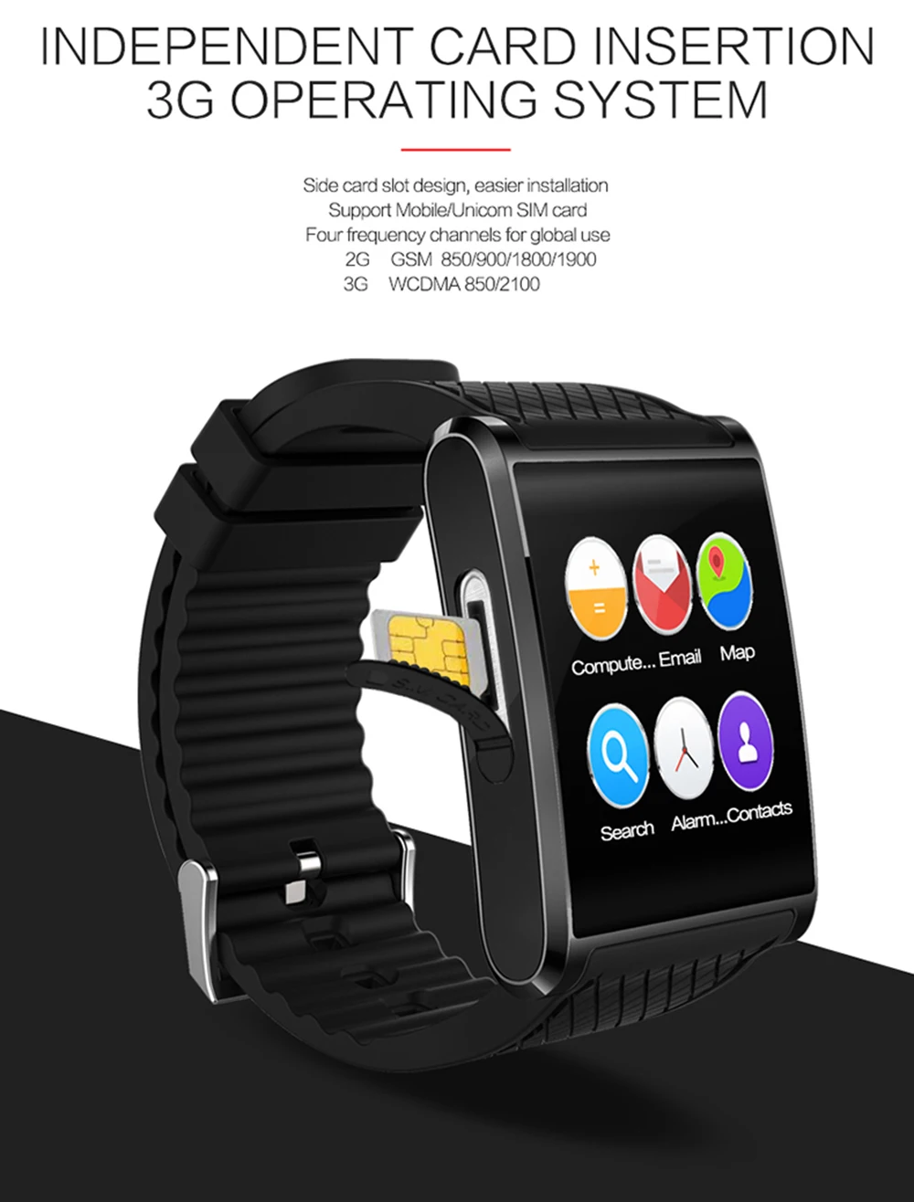SMARCENT X11 Smartwatch 4 Гб Встроенная память с 2,0 м Смарт-часы с камерой Поддержка 3g WI-FI gps MTK6580 смарт-Браслет фитнес-трекер Android 5,1