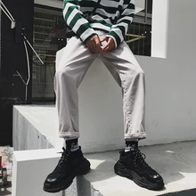 Fashion Casual Men's Harem Pants Spring And Autumn New M-2XL Solid Color Loose Straight Pants Personality Youth Popular Fashion Casual Men's Harem Pants Spring And Autumn New M-2XL Solid Color Loose Straight Pants Personality Youth Popular