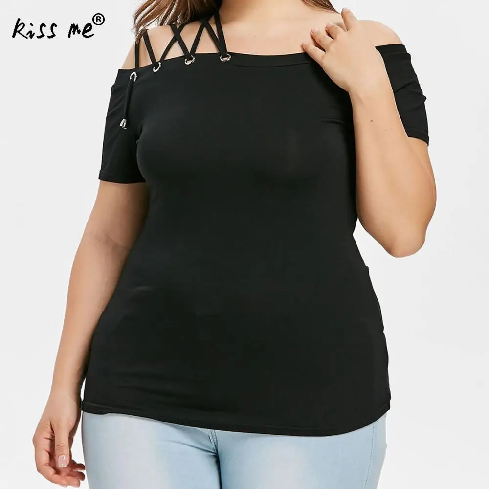 Plus Size 4xl 5xl Women T Shirts Fashion 2018 Casual Short Sleeve Sexy