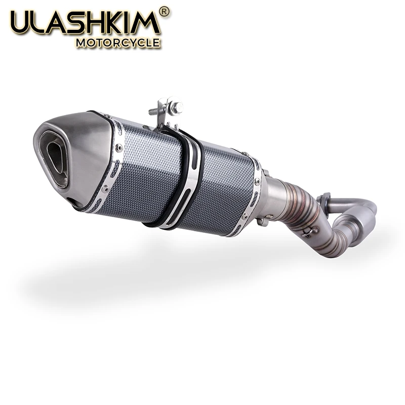 

Motorcycle Exhaust Slip On Full System Modified Front Middle Link Pipe Muffler For YAMAHA NVX155 NVX 155 aerox 155