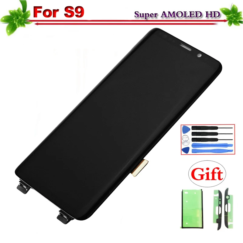 

100% Tested Super Amoled for SAMSUNG Galaxy S9 G960 S9 Plus G965 LCD Display Touch Screen Digitizer Assembly With Frame
