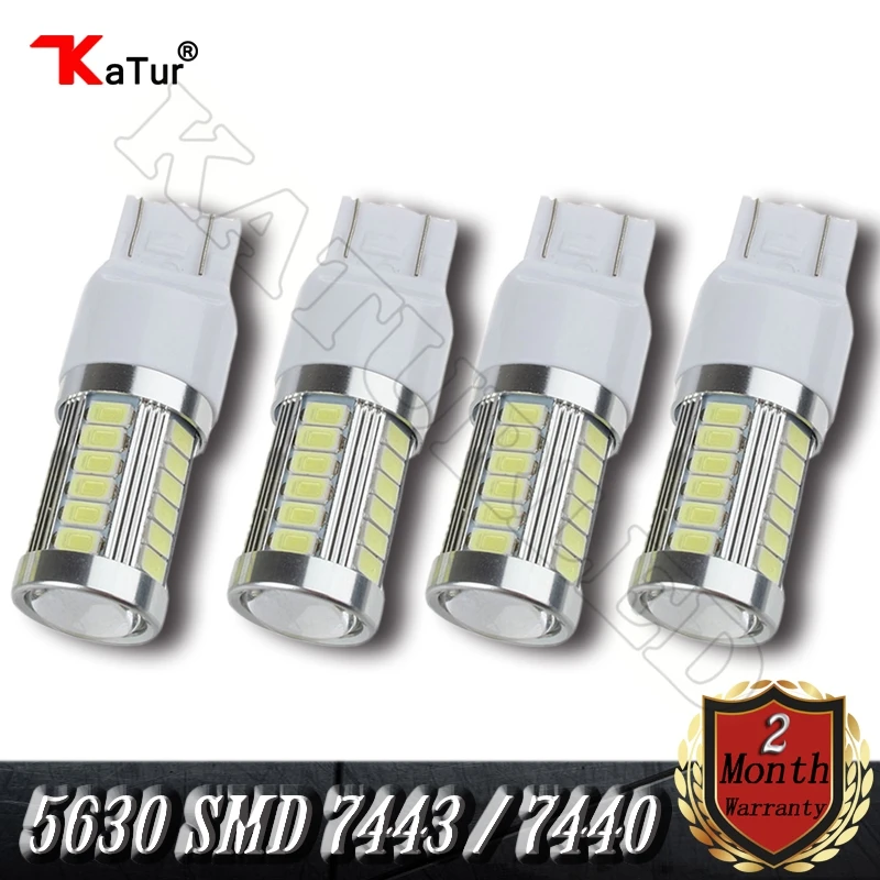 4 шт. 5630 SMD 7443 7440 7444NA 992 светодиодный светильник для автомобиля 33 фонарь