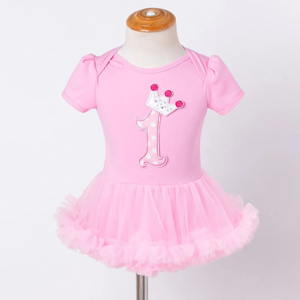 Праздничные платья для маленьких девочек, нарядное платье для маленьких девочек, 1 год, костюм для первого дня рождения, платья для новорожденных девочек, платье-пачка, платье