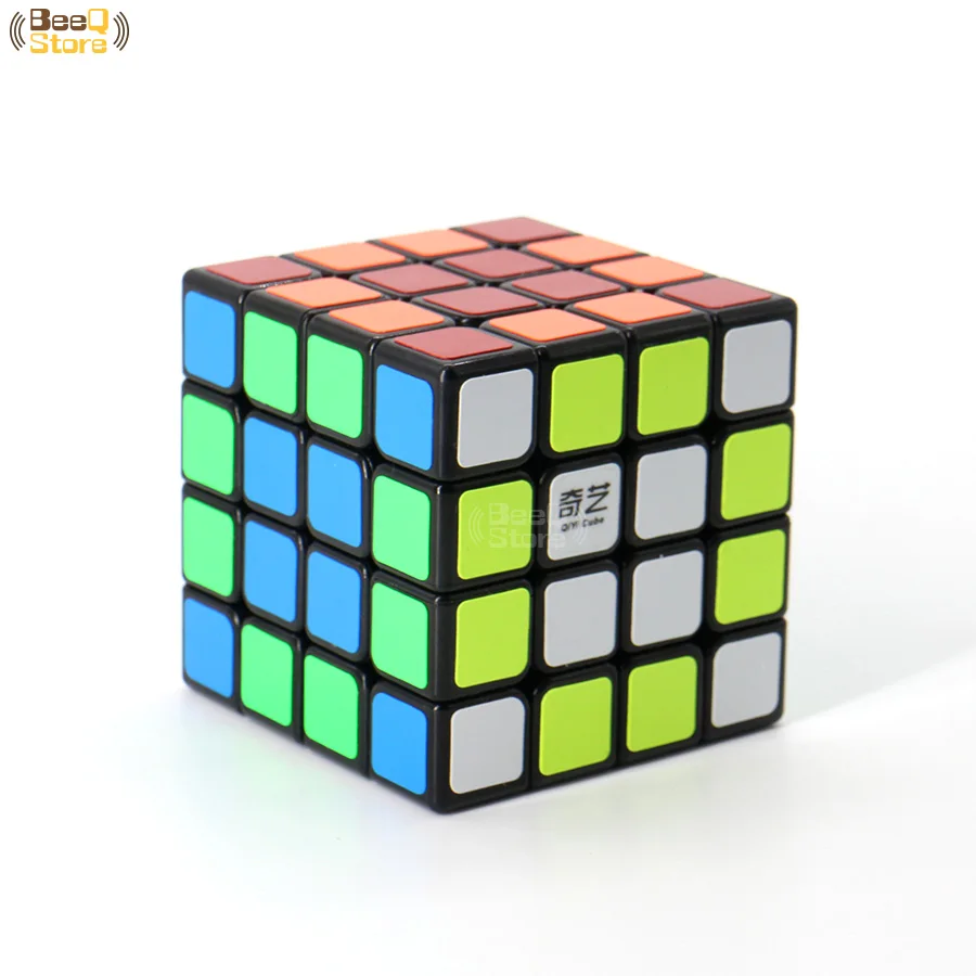 Qiyi qiyuan 4x4 Magic Cube qiyuans для Beginer Скорость Cube Puzzle Профессиональный Мэджико Cubo черный Stickerless развивающие игрушки малыш