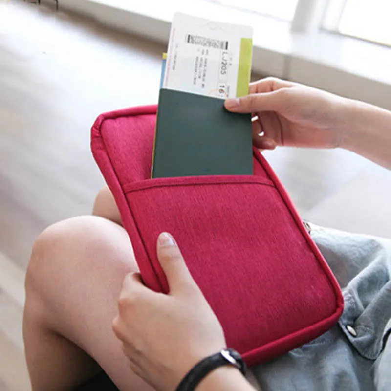 Bag passport. Чехол для авиабилетов и документов. Сумка для паспорта. Passport Bag with zip. Барсетка женская с кармашком под карточку.