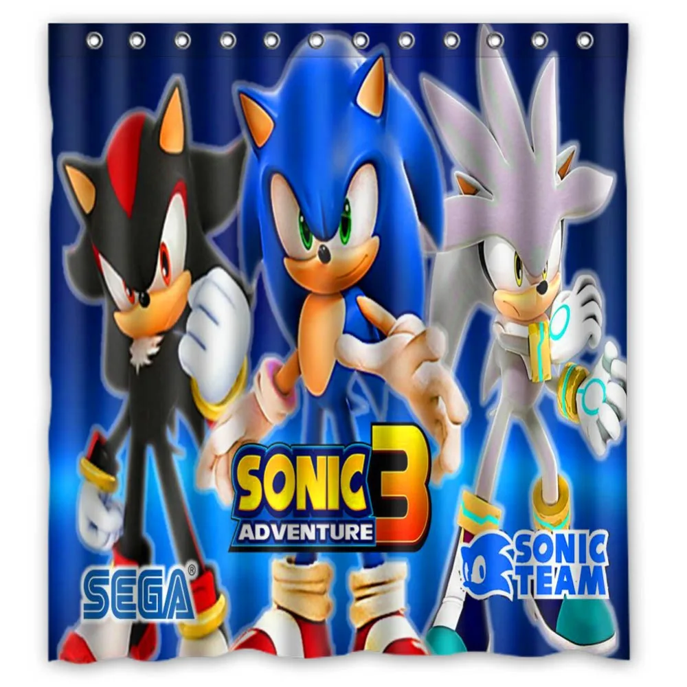 66x72 Sonic Adventure занавеска для душа 72x72 дюймов Dragon Ball Z Bleach Fairy Tail Наруто вместе | Дом и