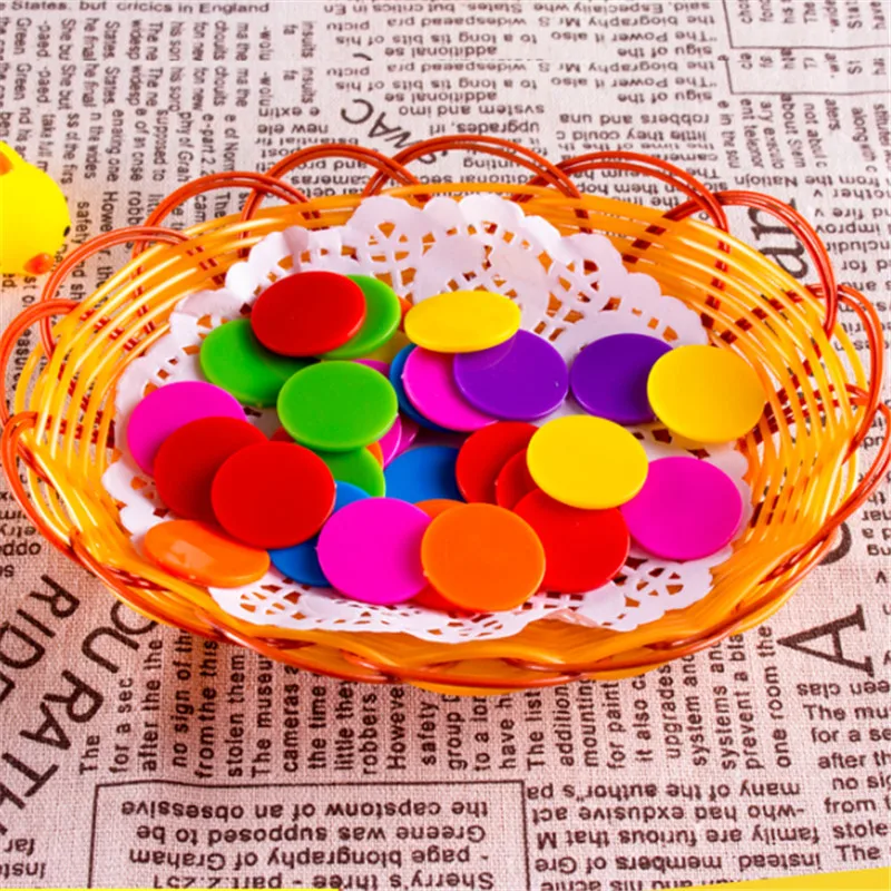 100 шт 25 мм пластиковые покерные фишки маркеры бинго для развлечения семейный клуб карнавал бинго настольные игры поставки 9 цветов с пластиковой коробкой