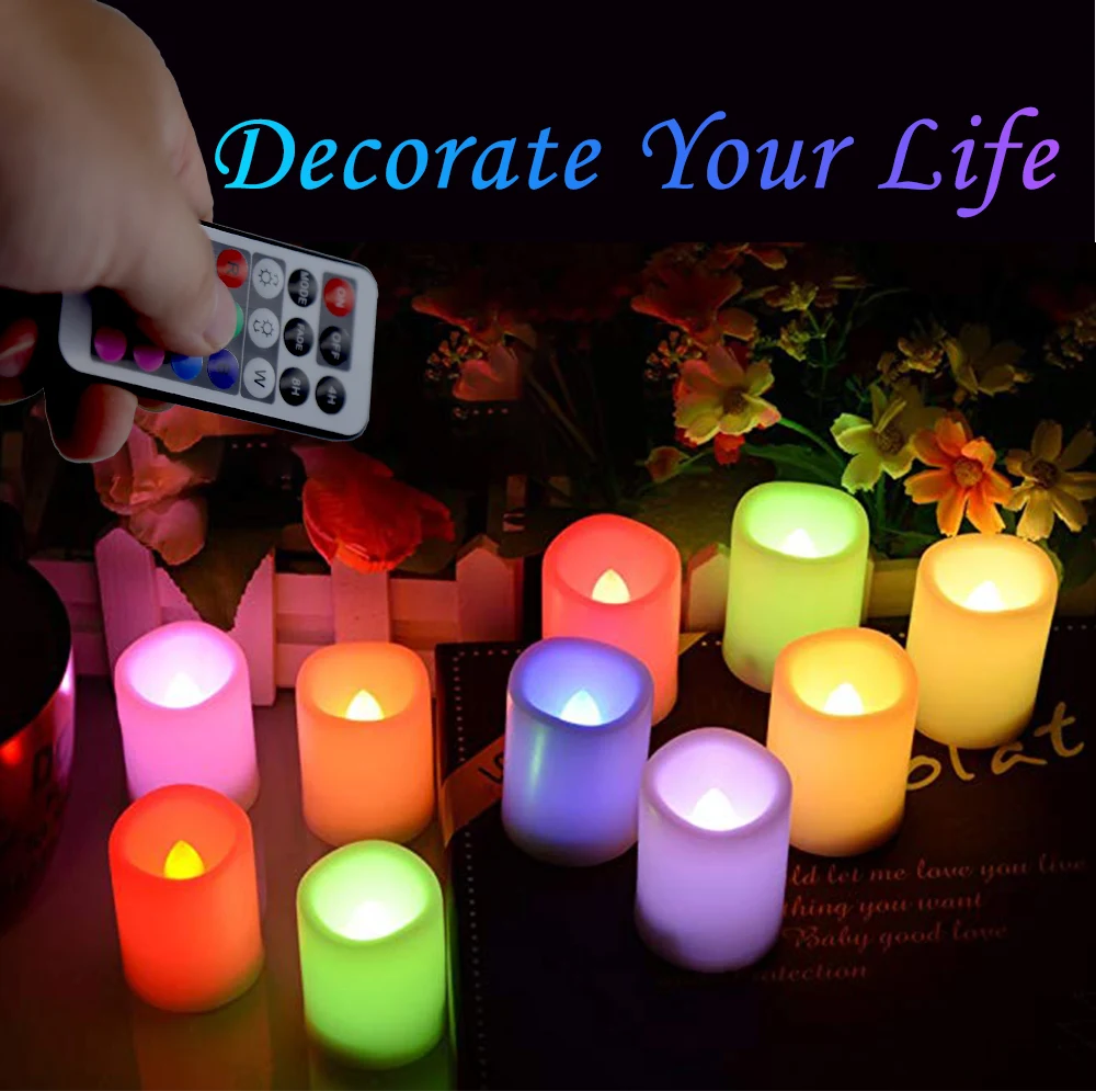 Smart Remote Control Candle LED Light