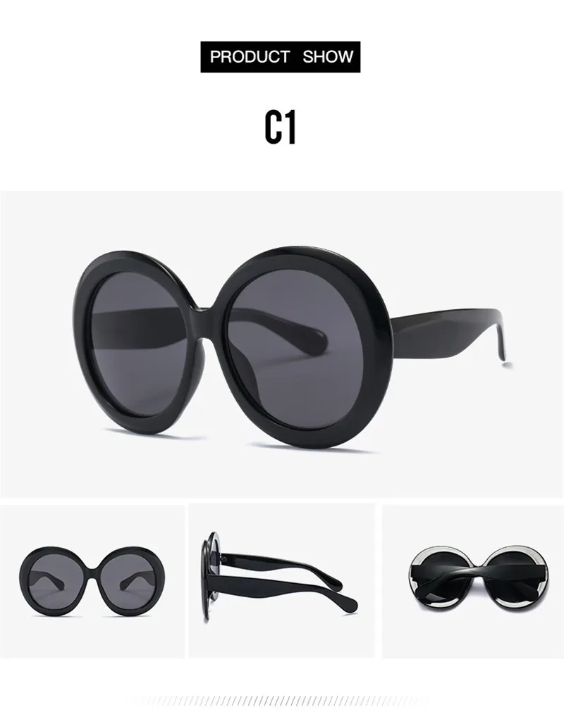YUMOMO, винтажные, большие, негабаритные, круглые солнцезащитные очки для женщин, модная, черная, зеленая оправа, очки, Ретро стиль, солнцезащитные очки, женские оттенки, UV400