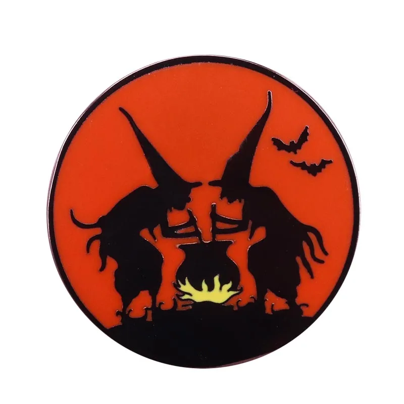 

Advanced potion making enamel pin cauldron witch brooch magic wizard badge fans collection