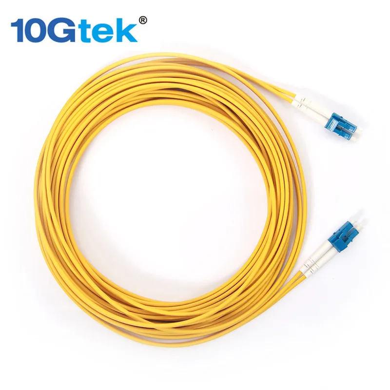 10Gtek 10 метровый OS2 LC волоконно оптический патч корд соединительный кабель