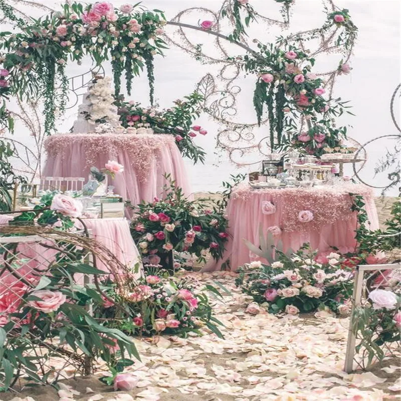 NEW 5 Meters Fishing Line Artificial Pearls Beads Chain Garland Flowers Bridal Tiara Wedding Decoration Event Party Decoration.Q