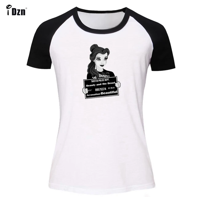 Summer Casual Women S T Shirt Beauty And The Beast Tattoo Rebel Princess Belle Print Tshirt Girl S Short Sleeve Punk Tees Tops T Shirts Aliexpress
