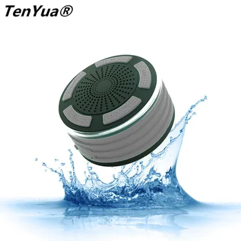 

TenYua Waterproof Wireless Stereo Bluetooth Speaker Mini Subwoofer Portable Shower Speakers LED Light Handsfree caixa de som