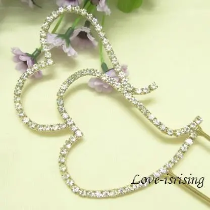 Shipping-1pcs серебристого металла 11 см Love+ навсегда Свадебные Юбилей торт Топпер+ номер для отслеживания