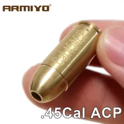 Armiyo красный лазерный кал:. 45 ACP 12 мм x 31,2 мм патрон для стрельбы пистолет с отверстием для прицела ручной пистолет с оптическим лазером