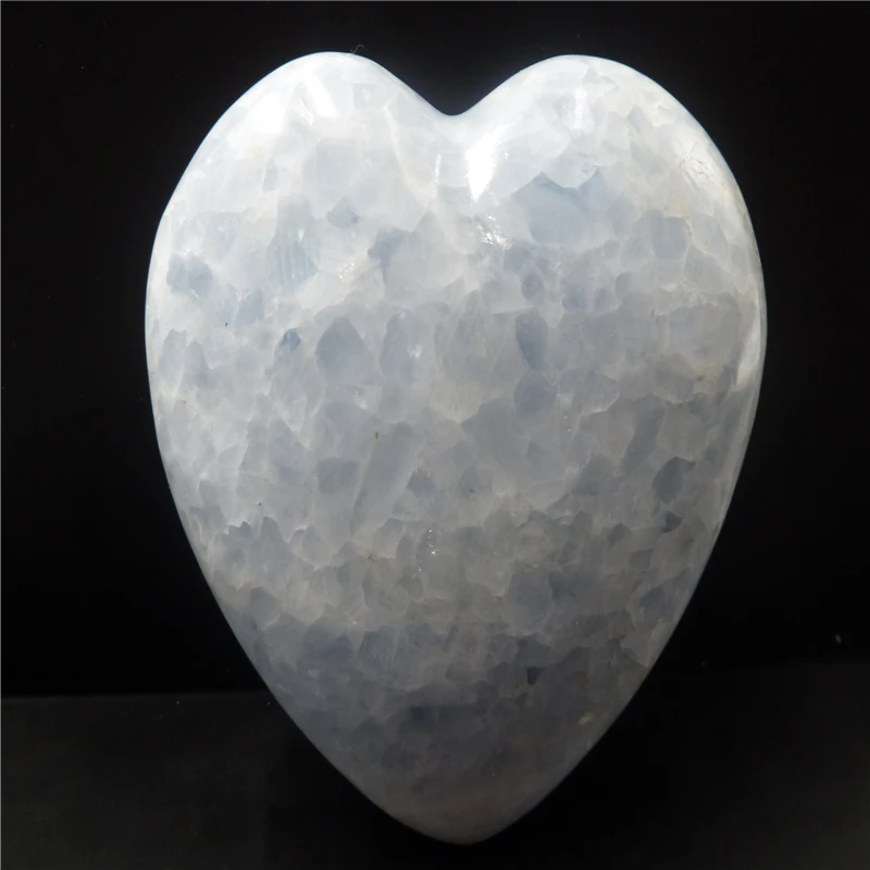 

NATURAL CELESTITE QUARTZ CRYSTAL heart T784