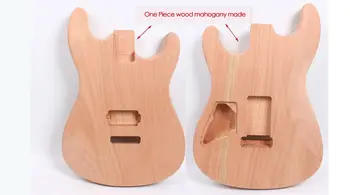 

Yinfente Strat Electric guitar body One piece Mahogany Made Unfinished guitar DIY guitar