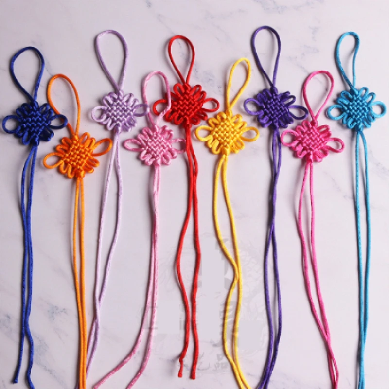 

20PC Mini Chinese Knots Tassel DIY Jewelry Home Textile Curtain Clothing Sewing Accessories Car Key Bag Pendant Craft Tassels