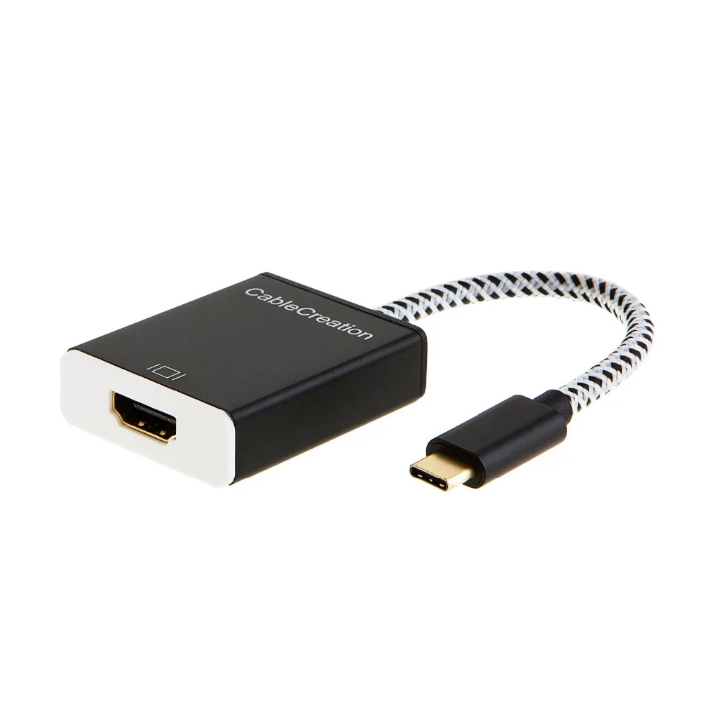 

USB-C to HDMI 4K, CableCreation Type -C to HDMI [Thunderbolt 3 Compatibl] Adapter,Compatible MacBook/MacBook Pro/iMac 2017 etc.