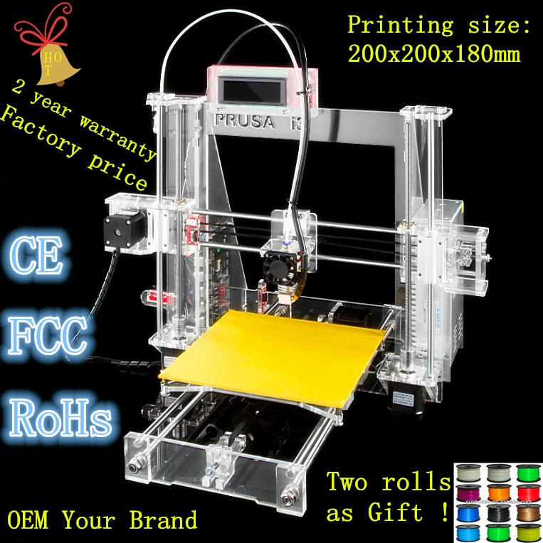  2015!!! best seller and most popular 3d printer prusa i3 3d printer in china for 3d printing 