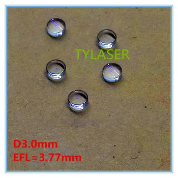 Картинка Стеклянная асферическая линза Лазерная коллиматор D3.0mm EFL = 3,77 мм