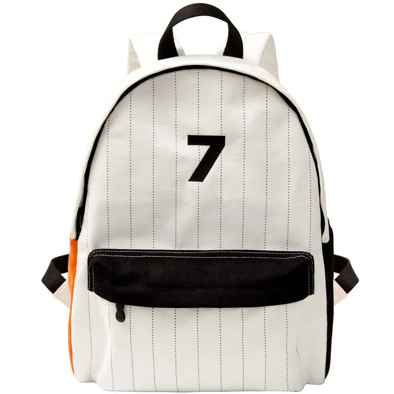 

YIZI STORE the New Embroidered Shoulder Bag Large Capacity Casual Student Backpack Girls bag