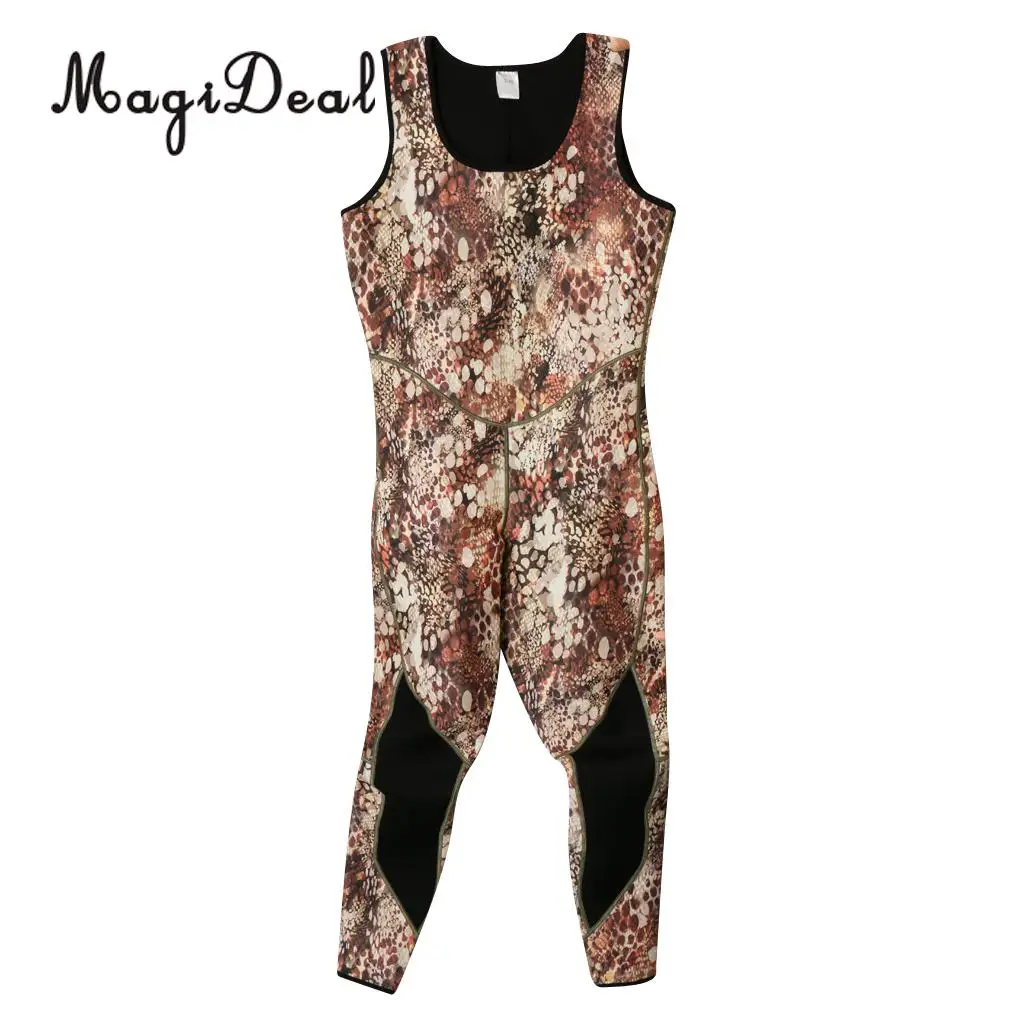 3mm Neoprene Men Two-Piece Warm Wetsuits Full Length Camo Scuba Free Diving Surf Spearfishing Snorkeling Kayaking Suits Swimwear