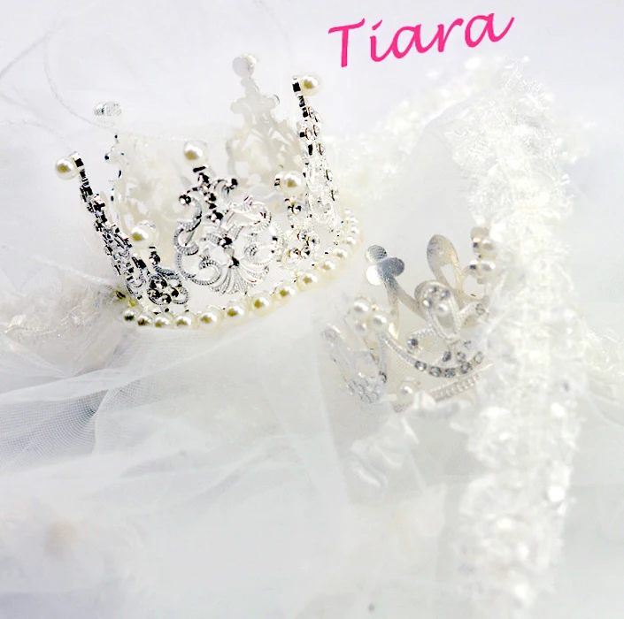

Free shipping so luxurious diamond crown dog hair accessories wedding veil matching dog wedding dress 2 size
