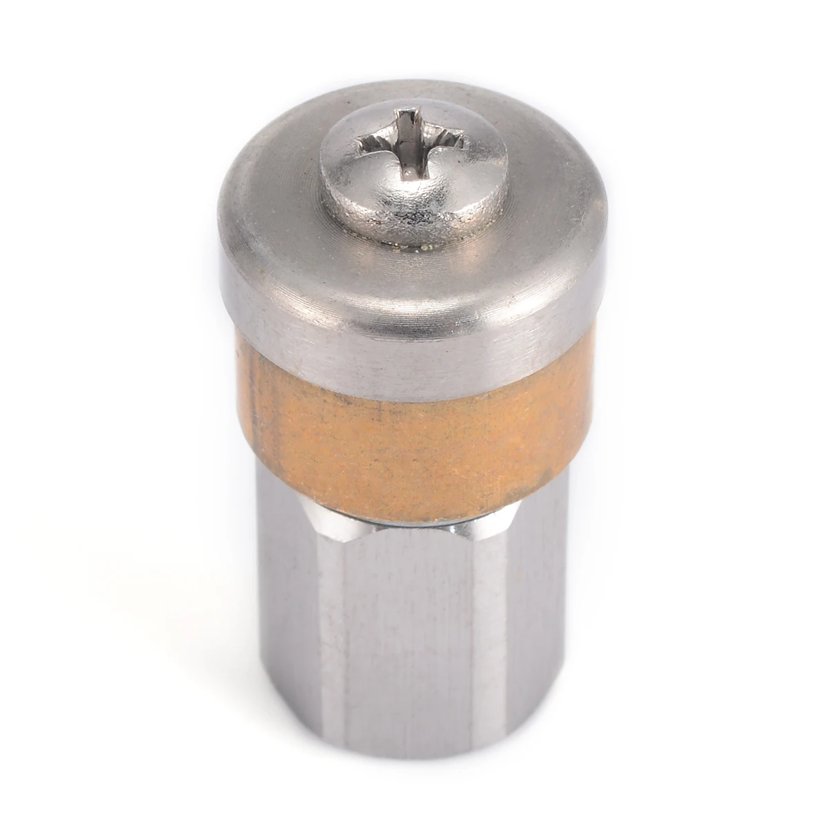 Mayitr Rotary Cleaning Nozzle 3 Jet 1/8" Female Stainless Steel Sewer Pipe Washing Sprayer Nozzle Clean Dredge Nozzles